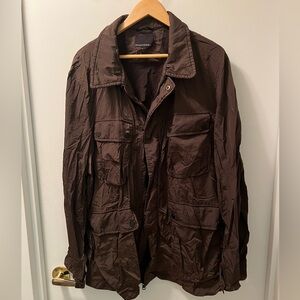 Banana Republic Men's Olive Brown Military Jacket